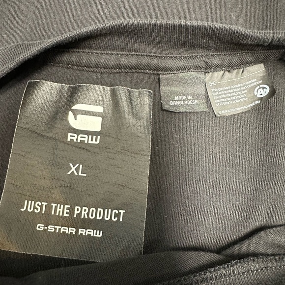 G -Star Raw Black Tee Sz XL - Picture 4 of 6